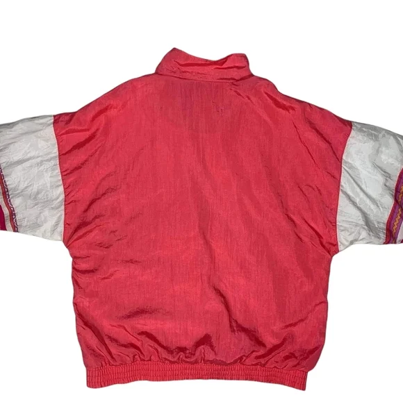 Vintage Bold Spirit Windbreaker Jacket Size Medium Colorblock Zip Up 90s Y2K NEW - Picture 8 of 12